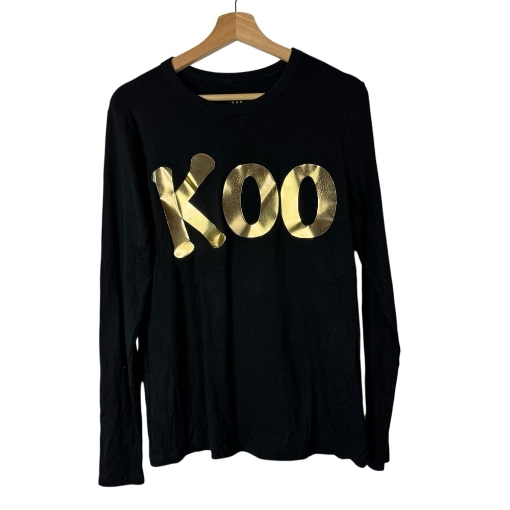 Boutique Koo Koo Kangaroo Homemade Black Long Sleeve T-Shirt L